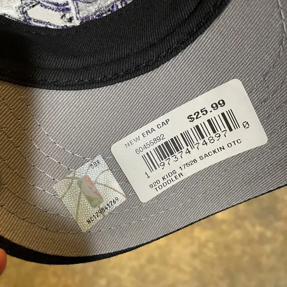 NWT Sacramento Kings New Era 9Twenty Baseball Cap Hat Toddler Embroidered NBA